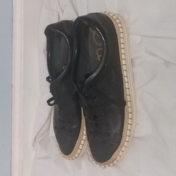 Sam Edelman Black Sneakers Size 8.5 - Picture 4 of 5